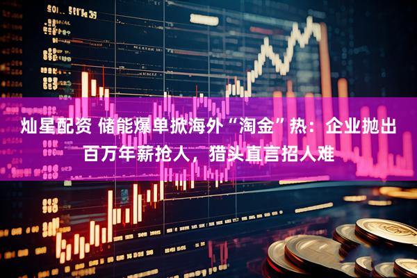 灿星配资 储能爆单掀海外“淘金”热：企业抛出百万年薪抢人，猎头直言招人难
